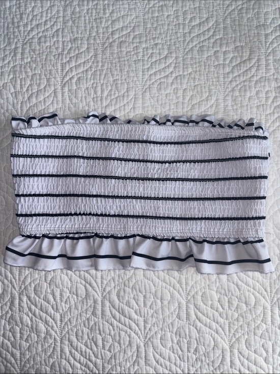 Other - Smocked Swim Halter Black & White Large